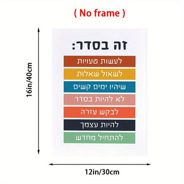 מידות הפוסטר זה בסדר ללא מסגרת