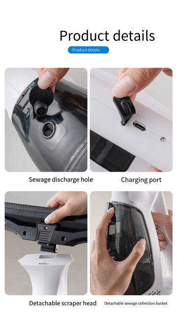 מכשיר נטען לניקוי חלונות