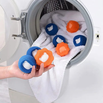 כדורי ספוג לכביסה מקרוב