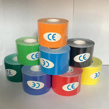 טייפ קינזיולוגי בגלילים בצבעים שונים