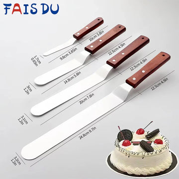 מרית זוויתית לציפוי עוגות עם ידית שחורה 24.8 ס״מ