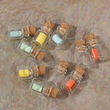 בקבוקוני זכוכית 8 מ״ל - 2.2×4 ס״מ במארז 20 יח׳