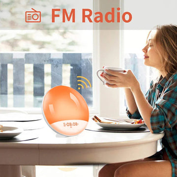 שעון זריחה עם רדיו FM