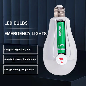 נורת חירום נטענת E27 להפסקות חשמל - 30W / סוללה 3600mAh