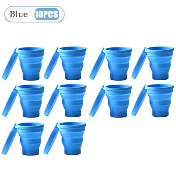 כוס סיליקון מתקפלת 180 מ״ל עם מכסה