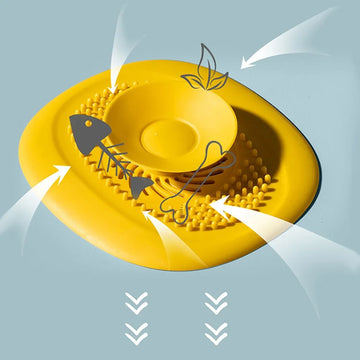 מסנן ניקוז גמיש יחידה אחת כחול
