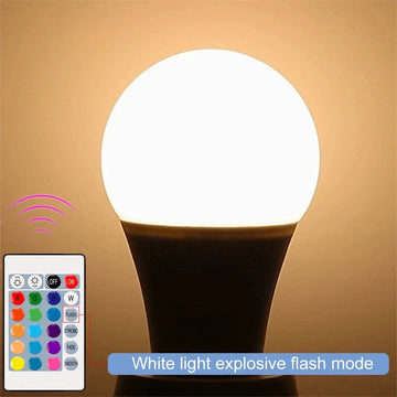 נורת RGB לשינוי אווירה לבית במבחר בסיסים - E14 / נר T37 / אור צבעוני + לבן קר / יחידה אחת