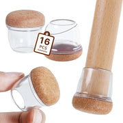 מגינים שקופים לרגלי כיסא בפינת אוכל