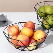 קערת פירות ממתכת לשיש ולשולחן - גל עמוק - זהב