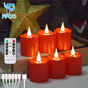 נרות לד נטענים עם שלט - צבע נוסף 2