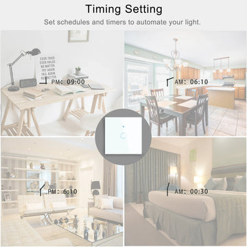 מתג תאורה חכם WiFi ללא חוט אפס - 1, 2 או 3 לחצנים - מבט נוסף 14