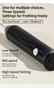מקציף חלב חשמלי נטען USB-C