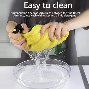 מגבת מיקרופייבר דו צדדית לרכב - לייבוש וניגוב - 30×60 ס"מ - 3 יחידות