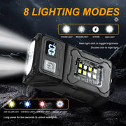 פנס מיני נטען USB מדגם YSD01 - סוללה 800mAh - מארז 2 יחידות