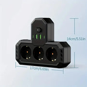 מפצל קיר עם טעינת USB - פרטי דגם