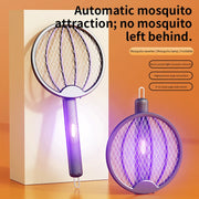 מחבט יתושים נטען 3 ב-1 לבן