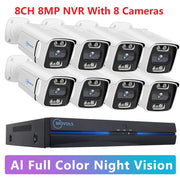 מערכת מצלמות אבטחה PoE עם NVR - 2 עד 8 מצלמות