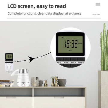 טיימר דיגיטלי עם מסך LCD
