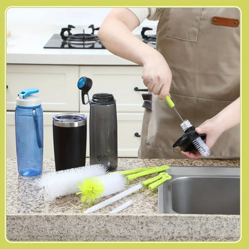 סט מברשות ניקוי לבקבוקים וקשיות - מבט נוסף 9