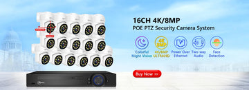 מערכת מצלמות אבטחה PoE עם NVR - 2 עד 8 מצלמות - תקריב נוסף