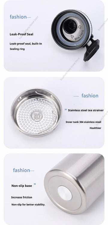 תרמוס נירוסטה גדול עם פיית שתייה - מבט נוסף