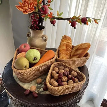 מגש ראטן עגול קטן - 22×6 ס״מ