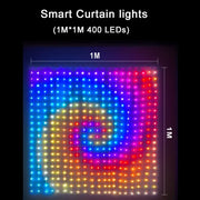 וילון אורות לד חכם - יוצר אווירה עם אפליקציה ושלט