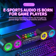 רמקול עץ גיימינג עם תאורת RGB