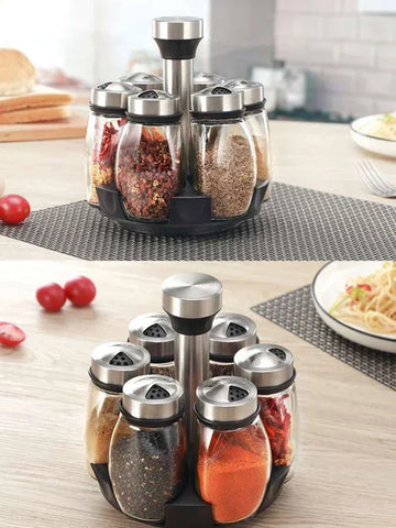 סט תבלינים בצילום תקריב