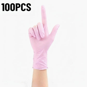 כפפות ניטריל ורודות 50 או 100 יחידות