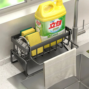 מעמד ניקוז לכיור בגוון כהה