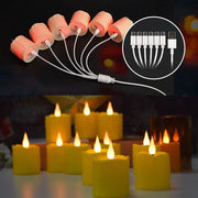 נרות לד נטענים עם שלט - טעינה 3