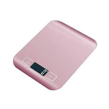 משקל מטבח דיגיטלי כסוף עד 10 ק״ג בטעינת USB
