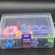 קופסת אחסון שקופה לקטנים - עושה סדר בחרוזים ובאביזרים - תמונת מוצר 8