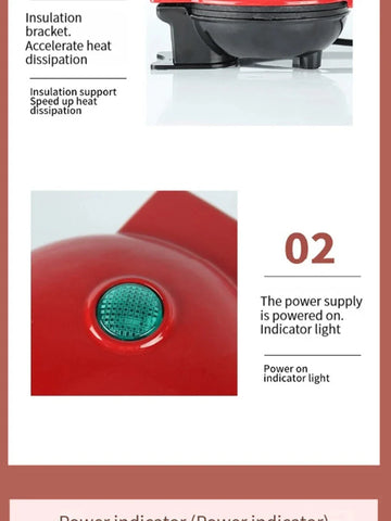 מיני מכשיר וופל אישי במבט צד