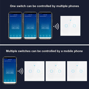 מתג תאורה חכם WiFi ללא חוט אפס - 1, 2 או 3 לחצנים - מבט נוסף 15