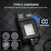 פנס מיני נטען USB מדגם YSD01 - סוללה 800mAh