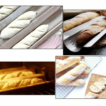 תבנית בגט 4 שקעים בצבע שחור
