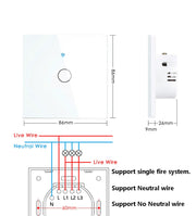 מתג תאורה חכם WiFi ללא חוט אפס - 1, 2 או 3 לחצנים - זווית נוספת