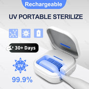 נרתיק UV נייד למברשת שיניים בצבע ירוק מנטה
