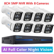 מערכת מצלמות אבטחה PoE עם NVR - 2 עד 8 מצלמות