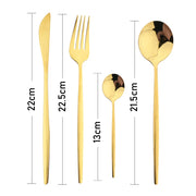 סכו״ם בגימור מבריק מקרוב