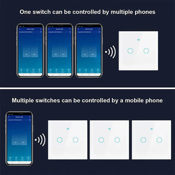 מתג תאורה חכם WiFi ללא חוט אפס - 1, 2 או 3 לחצנים - עוד שימוש