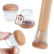 מגינים שקופים לרגלי כיסא בסט 16