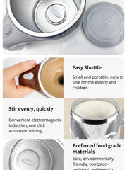 כוס ערבוב אוטומטית נטענת בזווית נוספת