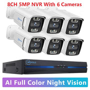 מערכת מצלמות אבטחה PoE עם NVR - 2 עד 8 מצלמות