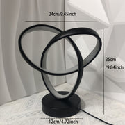 מנורת שולחן LED שחורה פריים נוסף